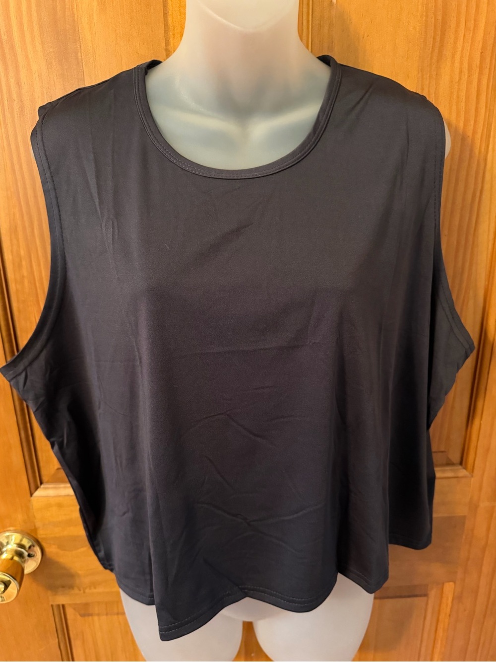 Essentials Black Women's Muscle tank